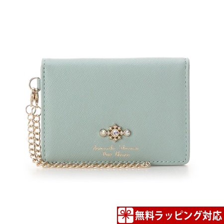 セール品 サマンサタバサ パスケース 定期入れ クリスタルジュエル ミント Samanthathavasapetitchoice 超人気の Ultragreencoffee1 Com