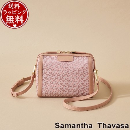 サマンサタバサ Samantha Thavasa ショルダーバッグ ST Jacquard ポシェットカレ ベビーピンク