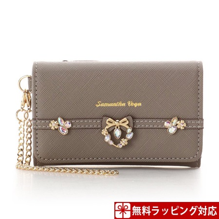 サマンサタバサ キーケース ビジューリース グレー Samantha Vegaの通販はau Pay マーケット Clover Leaf クローバーリーフ 商品ロットナンバー