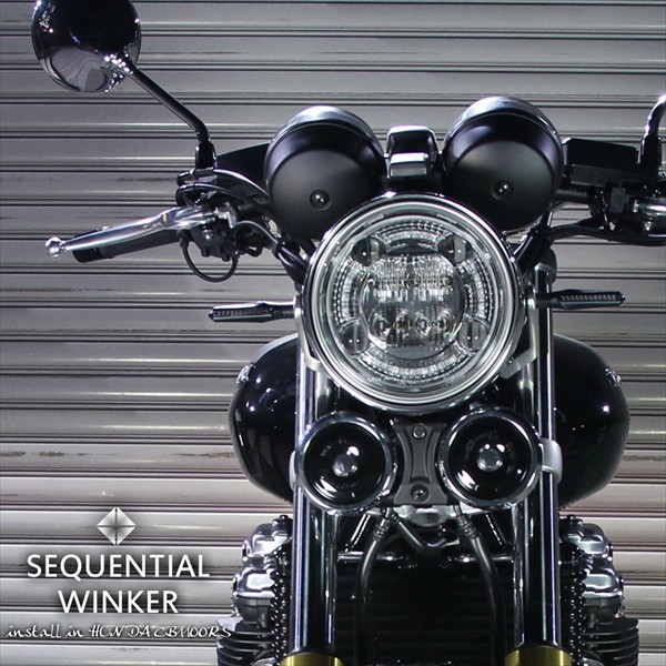 YINKE ウインカー バイク LED ウインカー 流れるウィンカー 12V シーケンシャル ウインカー アンバーで流れる点灯ウィンカー専用