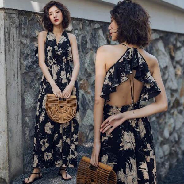 国内配送 背中開き マキシ丈ワンピース L即納 他予約 S Xl 大きいサイズ レディース マキシワンピース ロングワンピース Bhz 0476 花柄 Vネ コンビニ受取対応商品 Www Iacymperu Org