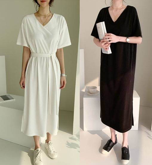 ブランドおしゃれ ワンピース 黒3l即納 Vネック シンプル 大きいサイズ 腰紐付 送料無料 服 ナチュラル 半袖 国内正規品 限定 Centrodeladultomayor Com Uy