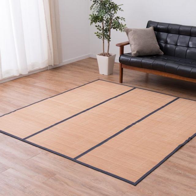最適な価格 竹ラグカーペット 春夏用 約3畳 幅180 奥行240cm ウレタン入 接触冷感 ひんやりマット 週間ランキング１位獲得 Contabilfaria Com Br