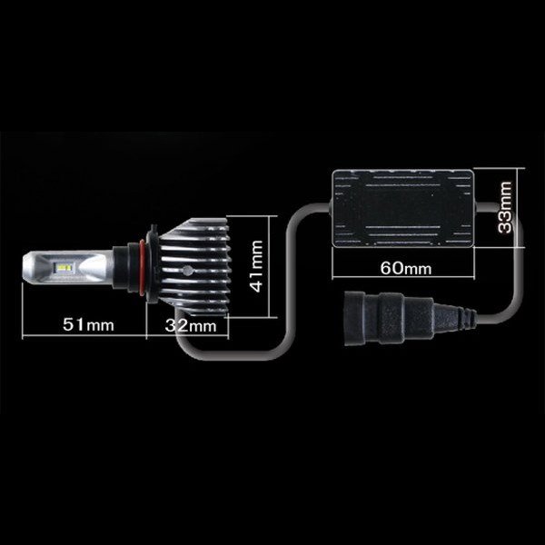 サイズ ヘッドライトバルブ 高輝度led 6灯 口金hb3 Hb4共通 6500k 車検