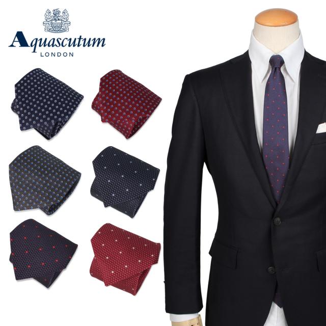 アクアスキュータム Aquascutum ネクタイ メンズ イタリア製 シルク ビジネス 結婚式 Tie