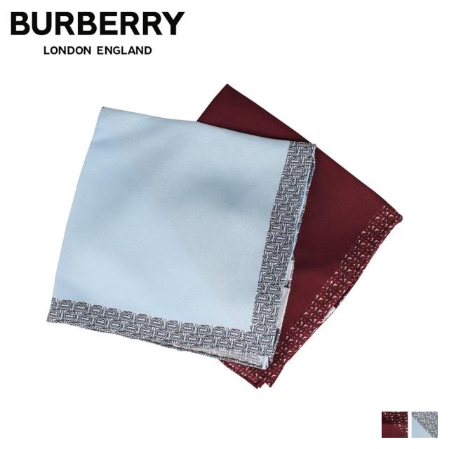 公式 バーバリーburberry チーフ ポケットチーフ メンズ シルク 結婚式 イタリア製 Monogram Panel Pocket Chief レッド ブルー 正規激安 Carlavista Com