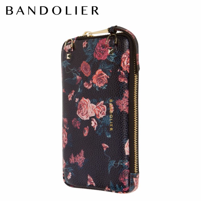 新しい到着 Bandolier バンドリヤー ポーチ スマホ 携帯 メンズ レディース Expanded Black Floral Pouch ブラック 黒 21gra 高級感 Galactichallenge Com