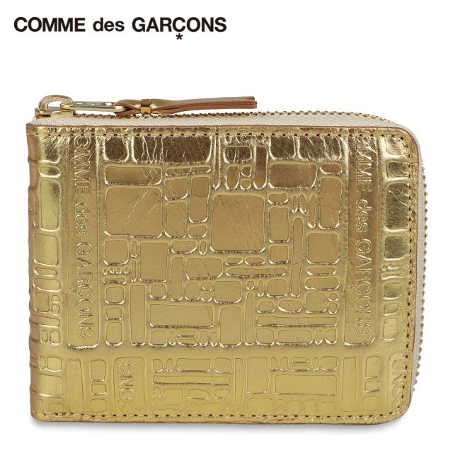 おすすめ コムデギャルソン Comme Des Garcons 二つ折り財布 メンズ レディース ラウンドファスナー ゴールド Sa7100eg スプリングフェア Majconsults Com
