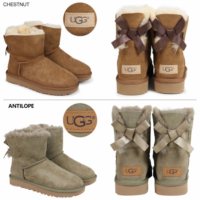 UGG アグ ムートン ブーツ ミニ ベイリー ボウ 2 MINI BAILEY BOW 1016501 レディースの通販はau Wowma