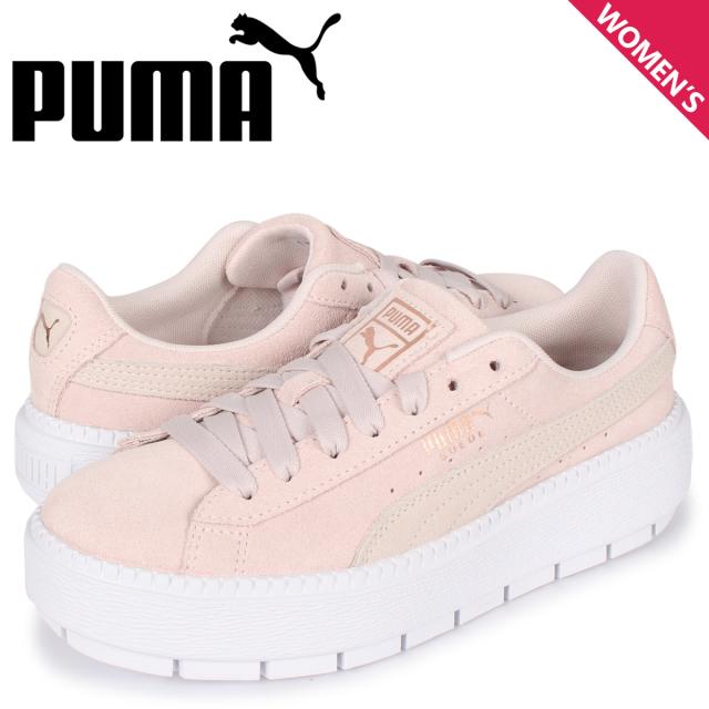 puma platform suede beige