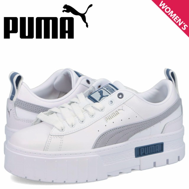 Puma プーマ スニーカー レディース メイズ レザー ウィメンズ 厚底 ホワイト 白 Mayze Leather Womens 3819 15 予約 8月下旬 入荷予定 Www Milchberger At