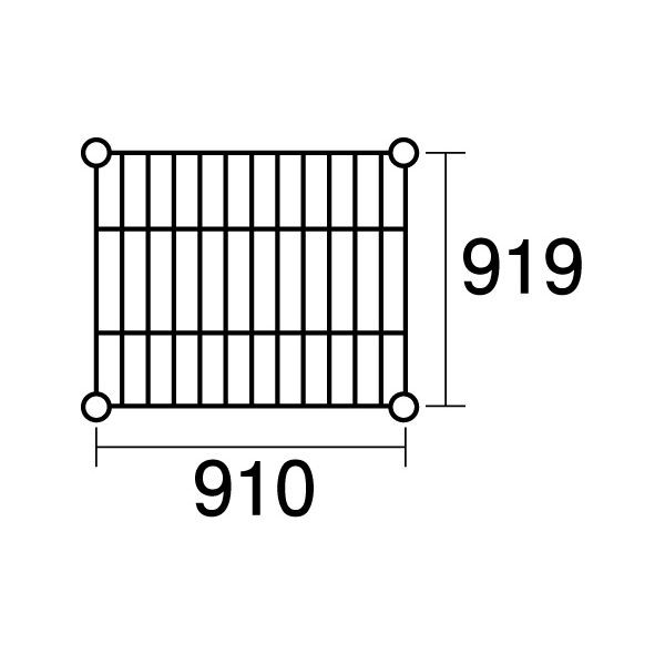 137889 エレクター ステンレスエレクターSLMS1820：PS2200：4段 - 2