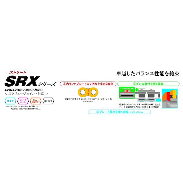 新作登場格安 江沼チェーン 118L SKJの通販はau PAY マーケット - 測定器・工具のイーデンキ|商品ロットナンバー:480756068 4571291825260 EK チェーン 520SR−X2 CR/NP HOTSALE