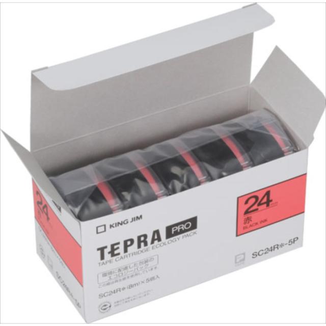 史上最も激安 テプラｐｒｏテ プ カラーラベル パステル 赤 エコパック 5個入り キングジム Sc24r 5p Sale 30 Off Carlavista Com