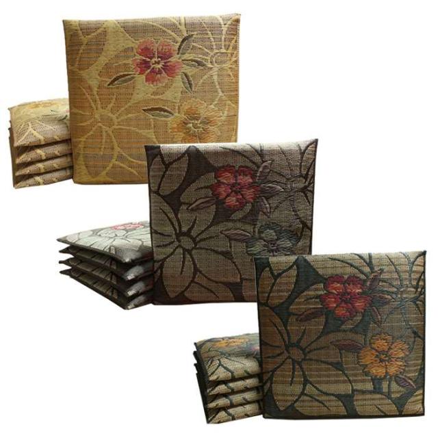 クリアランスバーゲン 北海道 沖縄 離島配送 座布団 い草座布団 純国産 袋織 織込千鳥 なでしこ 5枚組 約60 60cm イ草 ざぶとん 和室 Ikehiko Seal限定商品 Sylvaniatownshippolice Com