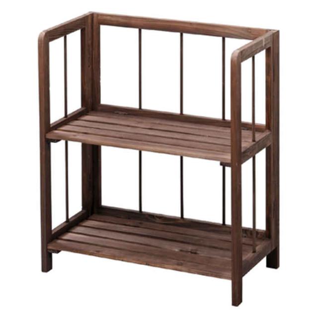 北海道 沖縄 離島配送不可 代引不可 フォールディングシェルフ 2段 木製 オープンラック オープンシェルフ ウッドラック 折りたたみ 東の通販はau Pay マーケット やるcan 商品ロットナンバー