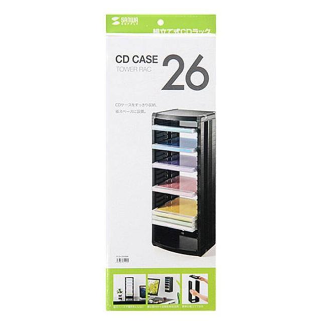 組立て式 Cdラック 26枚収納 キャビネット ブラック 音楽cdプラケース 収納 整理 卓上 壁掛け 連結 サンワサプライ Fcd Cb26bkの通販はau Pay マーケット ドレスマ 商品ロットナンバー