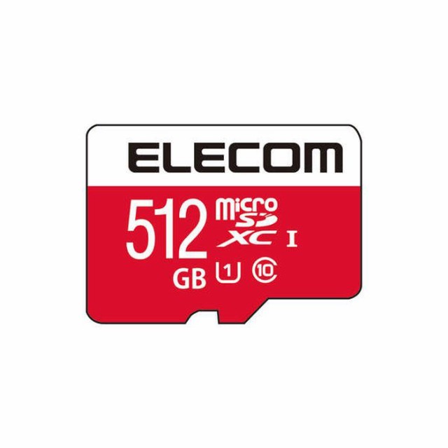  microSDカード 512GB 最大80MB/s 高速データ転送 変換アダプター付属 NINTENDO SWITCH対応 SDメモリカード エレコム GM-MFMS512