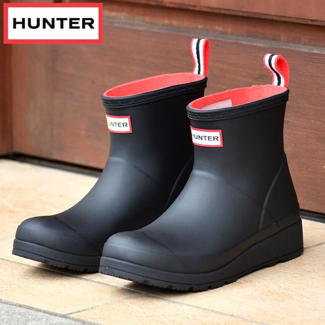 大決算売り尽くし 国内正規品 ハンター プレイブーツ ショート ブラック Hunter Original Play Insulated Short Rain Boot In Black 防寒 Wfs65rma Blk 値引 Carlavista Com