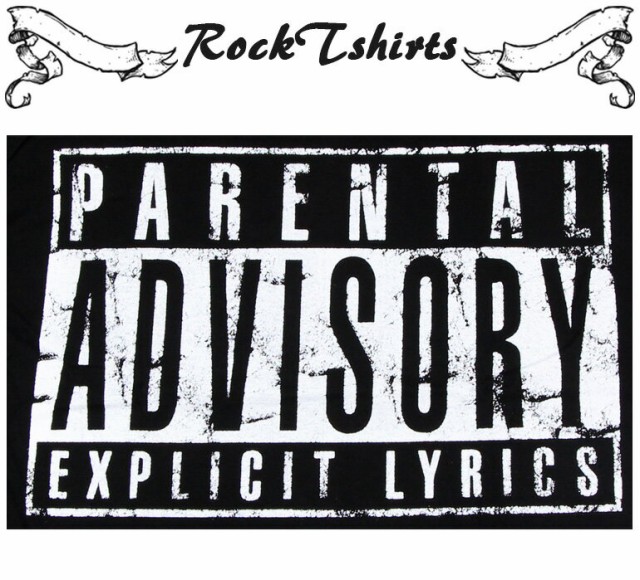 ロックtシャツ Parental Advisory ペアレンタル アドバイザリー 定番