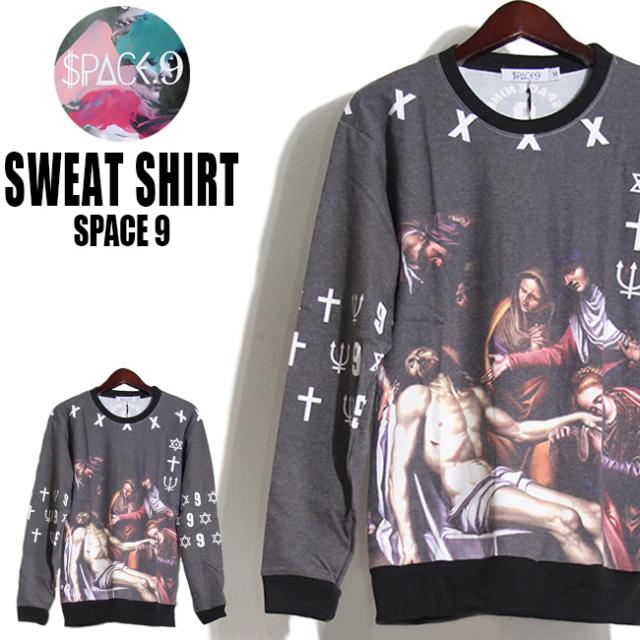 Space9 デザイン グラフィック スウェット トレーナー ルネッサンス メンズ クラブファッション ストリート系の通販はau Pay マーケット T Link Au Pay マーケット店 商品ロットナンバー