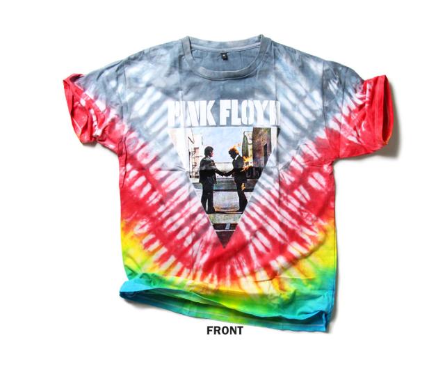 ロックtシャツ Pink Floyd たいだい柄 Tシャツ ピンクフロイド 半袖