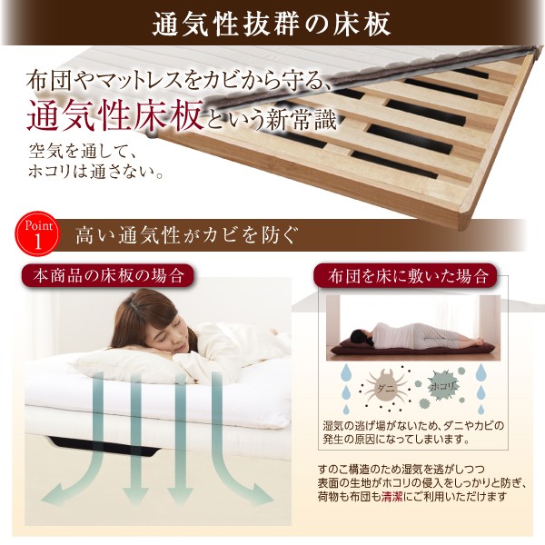 定番お得 お客様組立 横開き シングルサイズ 深さラージ の通販はau PAY マーケット - e-バザール|商品ロットナ 通気性抜群 棚コンセント付 跳ね上げすのこベッド Nikolay 二コライ ベッドフレームのみ 人気国産
