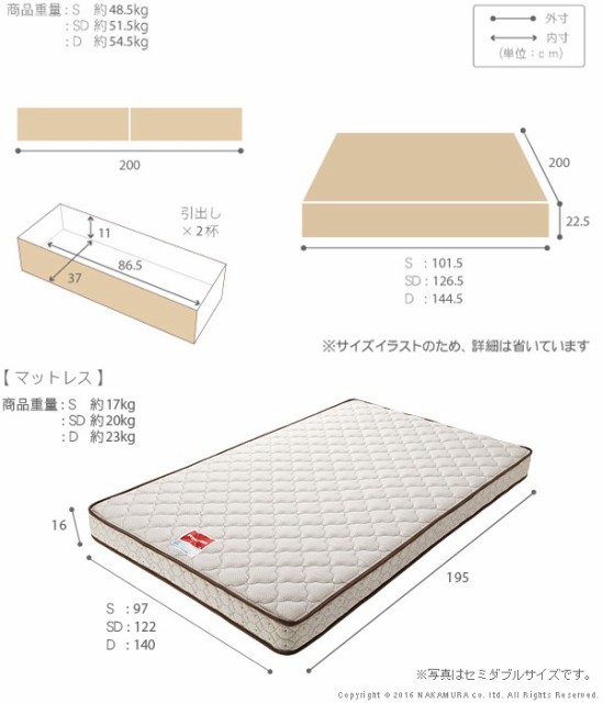 HOT新作登場 ヘッドボードレスベッド フランスベッド セミダブルの通販はau PAY マーケット - e-バザール|商品ロッ 〔バート〕 引出しタイプ セミダブル マルチラススーパースプリングマットレスセット 大得価通販