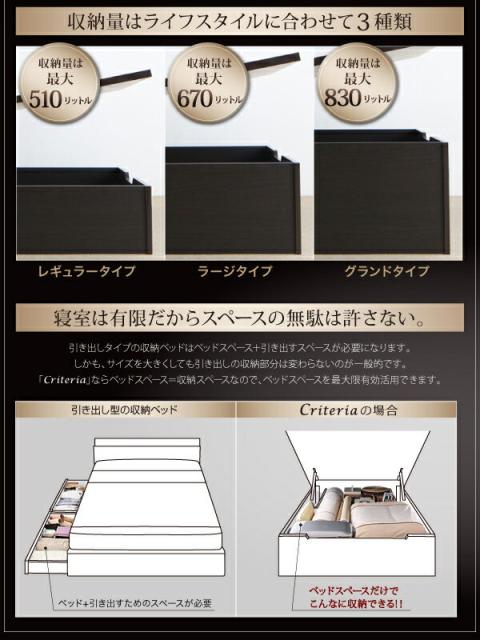 大特価低価 モダンデザイン ガス圧式 大容量 跳ね上げベッド Criteria クリテリア 薄型プレミアムポケットコイルマットレス付き 縦開き シングル レの通販はau PAY マーケット - e-バザール|商品ロットナ 再入荷特価