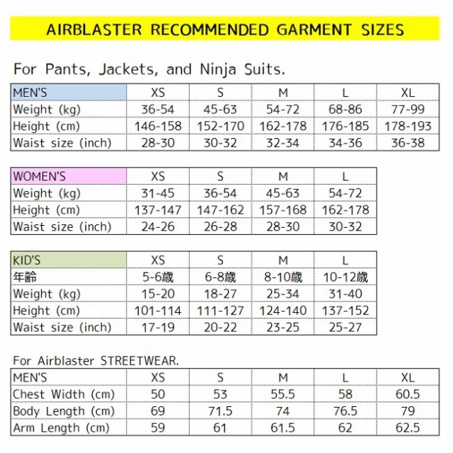 ージャケッ】 エアブラスター AIRBLASTER Sasquatch Trenchover 21-22