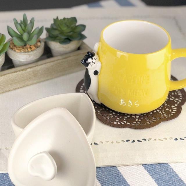 つめとぎ マグ 名入れ プレゼント 名前入り ギフト おしゃれ ネコ ねこ 可愛い 女性 彼女 祝い 誕生日 マグカップ コップ コーヒー