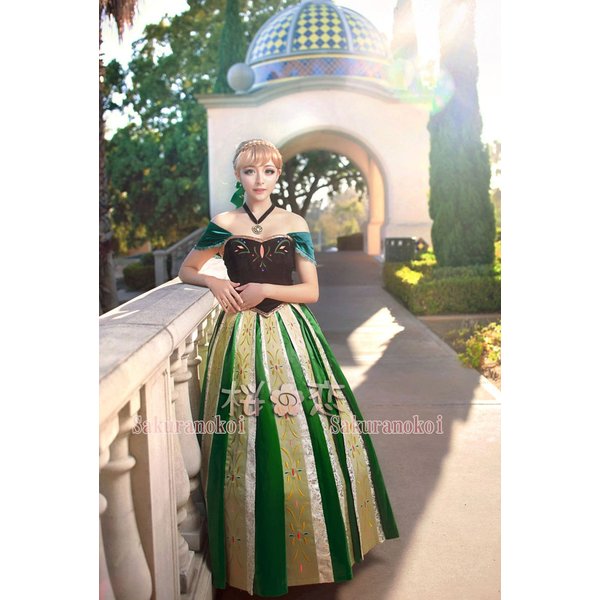 100 の保証 コスプレ衣装 ディズニー プリンセス風 クラシックドール アナ ディズニーfrozen アナと雪の女王 風 ドレス 美しい Farmerscentre Com Ng