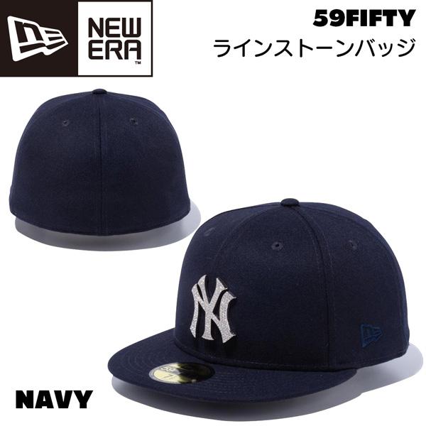 直売超高品質 キャップ 帽子 ニューエラ New Era 59fifty ニューヨーク ヤンキース Rhinestone ネイビー 売れ筋 Triplex Ee