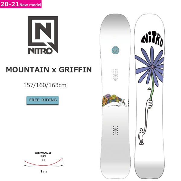 スノーボード 板 21 Nitro ナイトロ Mountain X Grif マウンテンｘグリフ コラボモデル フリーライド オールマウンテン 21 Bo Ntrの通販はau Pay マーケット スポーツショップ Move Au Pay マーケット店 商品ロットナンバー