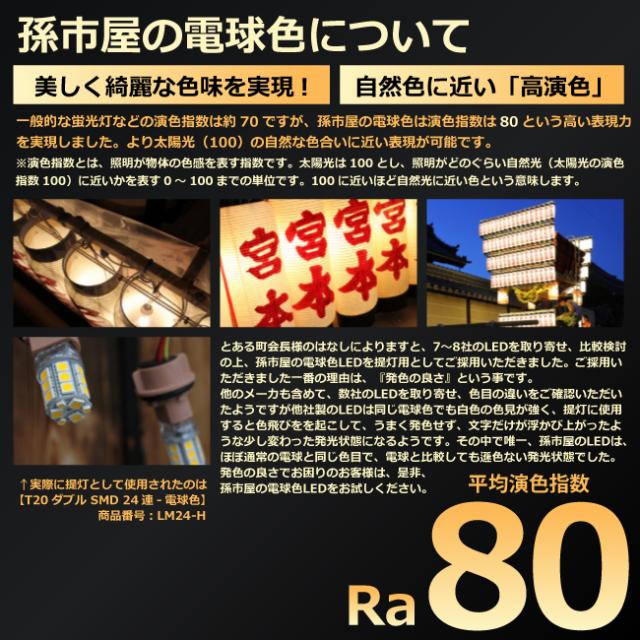 ルーム球 ネオパワーsmd8連 電球色 ウォームホワイト 高演色led ルームランプ Led 汎用 無極性 ハイブリッド 孫市屋 Lf085h の通販はau Wowma ワウマ Ledのマゴイチヤ 商品ロットナンバー