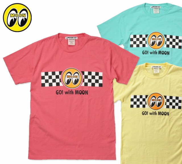 ムーンアイズ Tシャツ いよいよ人気ブランド メンズ 半袖 アメカジ おしゃれ かっこいい かわいい モーター Mooney ホットロッド レーシング