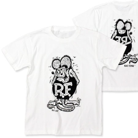 モンスター (ラット フィンク) (ラット フィンク) ブラック Tシャツ Rat Fink Standing Rat Fink