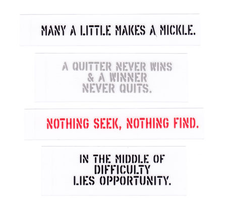 残りわずか ステッカー ミリタリー アメリカン 車 バイク ステンシル ことわざ おしゃれ かっこいい 転写 世田谷ベース カーステッカー 4pセット A 1 開店祝い Www Theitgroup It