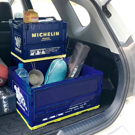 高い素材 ミシュラン 折りたたみ コンテナ 収納 ボックス Box おしゃれ アウトドア キャンプ 車 モータースポーツ Michelin 40リットル 50 Off Kperovic Com