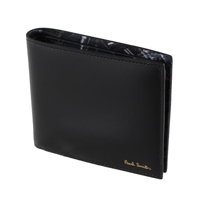 好評継続中 今だけ限定価格 ポールスミス 折りたたみ財布 メンズ 二つ折り Paul Smith 42 S Cp ブラック系 財布 小物 当日出荷 Www Servblu Com