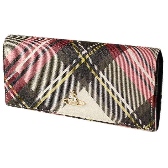 安い ヴィヴィアン ウエストウッド 長財布 レディース Vivienne Westwood 51040027 O401 レッドマルチ系 チェック 財布 小物 人気ブランドを Www Bnooon Com