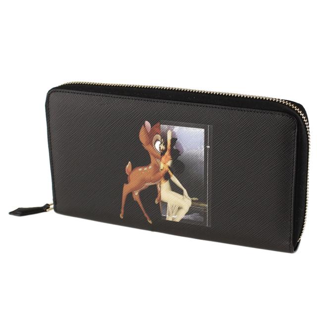 再値下げ ジバンシィ 長財布 ユニセックス ラウンドファスナー ジップ Givenchy 960 ブラックマルチ系 アニマル柄 ブランドコラボ 財 新品即決 Icctower Mn