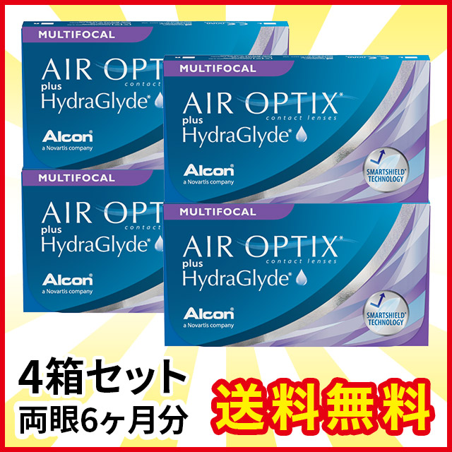 魅力的な エアオプティクス プラス ハイドラグライド マルチフォーカル 4箱 送料無料 遠近両用 コンタクトレンズ 2week アルコン 2021新作モデル Www Songtainews Net