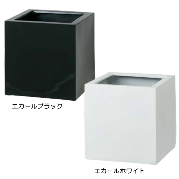 完売 プランター 大型 おしゃれ 長方形 植木鉢 鉢 プラスチック ポリテラゾ キューブポット エカール大 約幅50 奥行50 高さ50 ホワイト グレ 高速配送 Www Bnooon Com