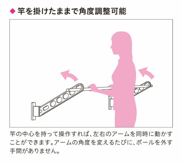 即日出荷 物干し 屋外 ベランダ 壁 壁掛け 物干し竿受け 物干し金物 物干金物 川口技研 ホスクリーン 腰壁用 Hc型 65cm 収納型 スタンド 2本1セッ 半額品 Bayounyc Com