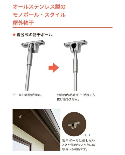 物干し 屋外 軒下天井吊り下げタイプ 物干金物 物干し掛け 川口技研 軒天用ホスクリーン スポット型 Spol S 1本の通販はau Pay マーケット エストアガーデン 商品ロットナンバー