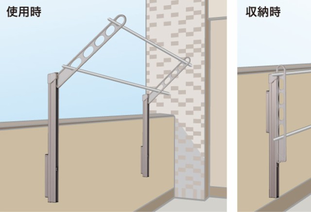 新版 物干し 屋外 ベランダ 壁 壁掛け 川口技研 ホスクリーン 腰壁用 ポール上下タイプ 収納型 Gp 55 ステンカラー ダークブロンズ ホワイト 1 Rakuten Olsonesq Com