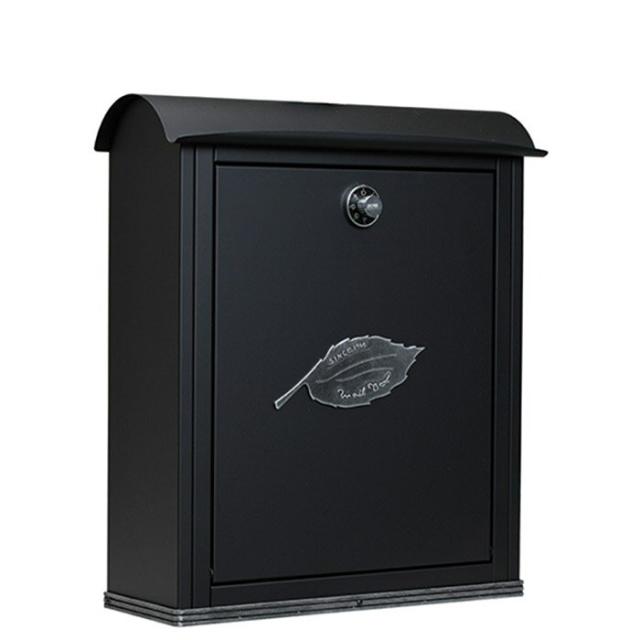 安い購入 ポスト 郵便受け 壁掛け郵便ポスト デザインポスト 大型配達物対応 ボスク シンプル 右入れ前出し 黒艶消し シルバー古美仕上げ 人気ブランド Olsonesq Com