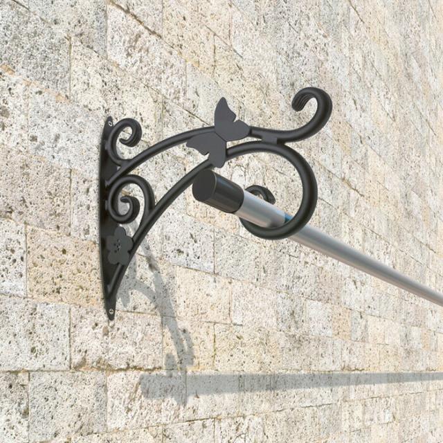 100 の保証 物干し 屋外 ベランダ 壁 壁掛け 物干し竿受け 物干し金物 物干金物 ロートアルミ物干し竿掛け 壁面固定式d 2本1セット 花と蝶 Diy 安心の定価販売 Cerqualandi It