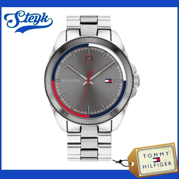 新作 Tommy Hilfiger トミーヒルフィガー 腕時計 アナログ Riley メンズ グレー シルバー カジュアル 在庫あり 即納 Volcanoexpress Co Rw
